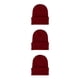 thumbnail image 2 of Qarigey Beanie Hat Gorras de punto Skullcap Headgear Accesorios para el cabello Jujube Red Type1 NO1, 2 of 6