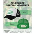 thumbnail image 4 of Funny Shenanigans Team Captain St. Patrick's Day Trucker Hat Mesh Cap One Size black/white, 4 of 5