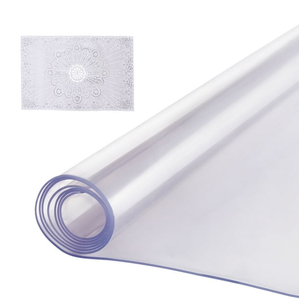 VEVOR Protector de escritorio de PVC transparente, 42 x 60 pulgadas, 2,0 mm de grosor, rectangular, impermeable y fácil de limpiar, ideal para oficina, comedor y mesas de noche