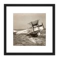 thumbnail image 1 of War WWI USA Pamelio Bomber Biplane Hampton VA Photo 8X8 Inch Square Wooden Framed Wall Art Print Picture with Mount, 1 of 4