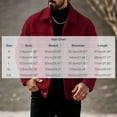 thumbnail image 3 of Turilly Men's Collared Shacket Snap Button Jacket Flap Pockets Casual Lightweight Overshirt for Fall Winter Daily, 3 of 9