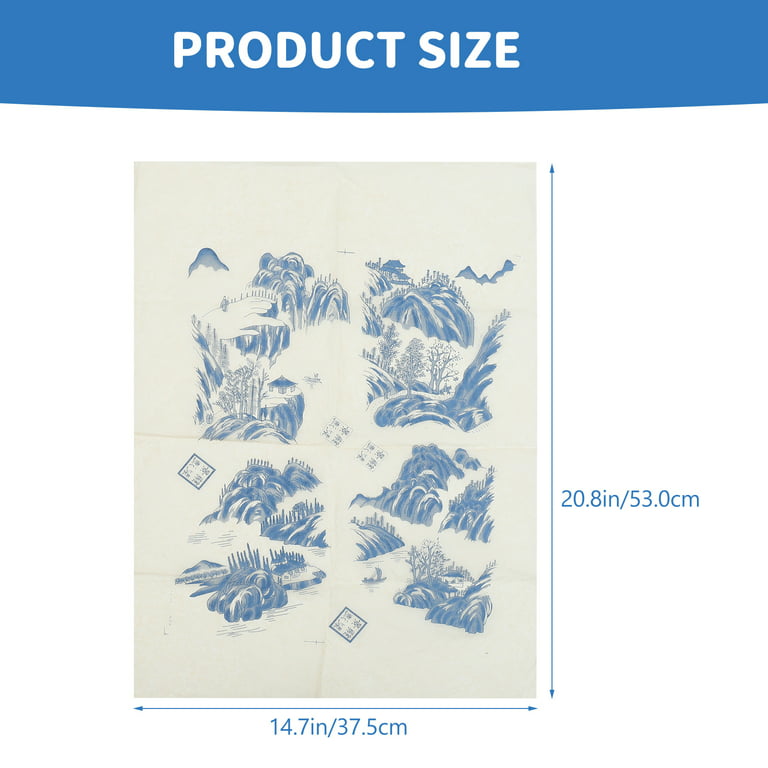 4 Sheets of Pottery Underglaze Paper Ceramic Decals Pottery Ceramics Clay Transfer Paper Decor, Size: 44x30cm
