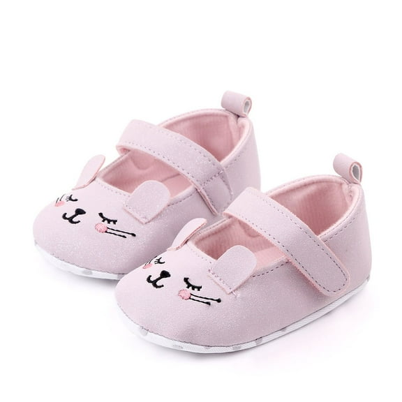 Baby Girls Lavender Purple Kitten Flats 0-6M Spring Shoes Glitter Size 2