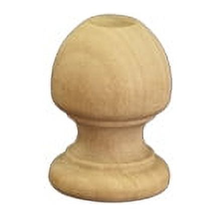 10 Pcs Finial Dowel Cap Ends 1-1/16" tall x 3/4" wide w/ 3/8" holes
