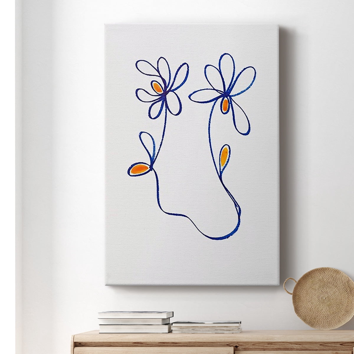 Wobbly Blooms IV Premium Gallery Wrapped Canvas - Ready to Hang