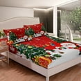Christmas Fitted Sheet Twin for Boys Girls Kids Christmas Decorations