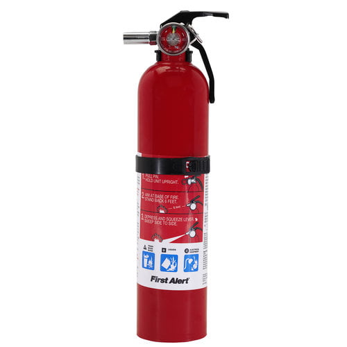 First Alert 2.5 lb ABC Standard Home Fire Extinguisher Rechargeable Red HOME 1 