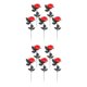 thumbnail image 2 of Ounissouiy Rosas de poliéster Centros de de Halloween Decoración de fiesta negro Type7 NO7, 2 of 6
