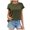Z605 Green, variant on Landzoo Women'S Tees Solid Color Short Sleeve Crew Neck T Shirt Summer Quick Dry Women Shirt Size L Black