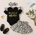 thumbnail image 5 of Dooleck Mamas Baby Girl Clothes Infant Ruffle Onesies Bodysuit Leopard Skirt Outfit, 5 of 8