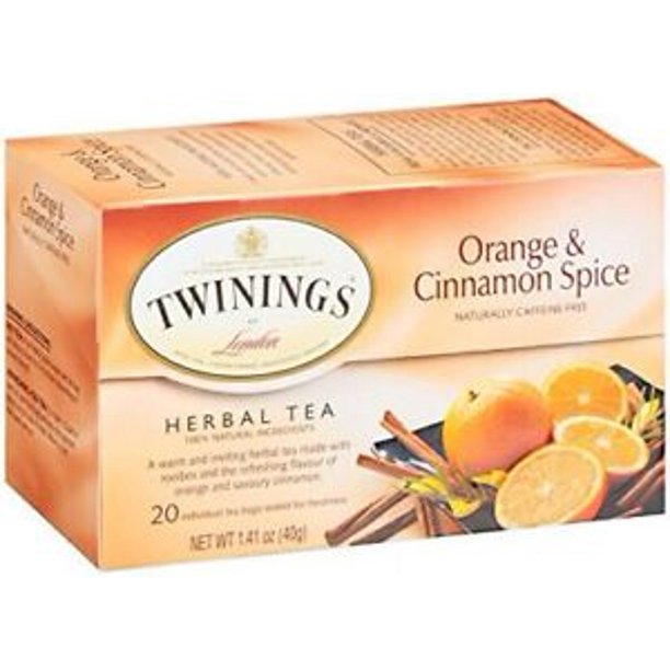 Twinings Orange & Cinnamon Spice Herbal Tea 20 tea bags