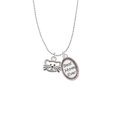 thumbnail image 2 of Delight Jewelry Silvertone Open Cat Face Best Mom Ever Charm Necklace, 2 of 4