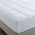 thumbnail image 3 of Cotton Loft Life 100 Cotton Soft Mattress Pad with Eco Friendly BioFill Made from Natural Corn Fiber and Recycled Polyester Twin White, 3 of 4
