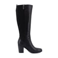 thumbnail image 6 of Naturalizer Women's Kalina Stretch Knee High Boot Black Leather and Fabric 8W, 6 of 8