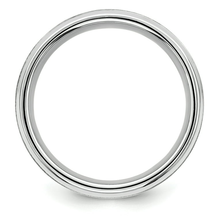 【20/80】 STERLING SILVER ID RING 8mm 20/80 | STERLING SILVER ID RING 8mm width | hazy