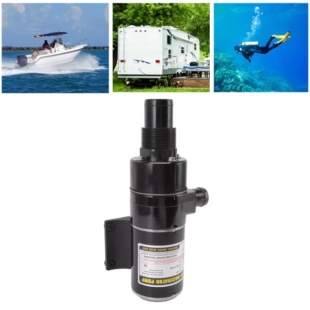 Portable 12V Waste Water Pump Prevent Clog Multi Protection Efficient Macerator Pump For Toilet RV Yacht Kit, Waste Evacuation