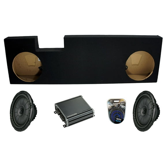 Kicker Ford F250 & F350 04-12 43CVT124 12" Sub, 46CXA4001 800W Amp & Sub Box