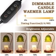 thumbnail image 3 of Fountwell Flower Candle Warmer Lamp with Timer, Dimmable Lotus Candle Lamp Warmer – Mother’s Day Birthday Gift for Women, Housewarming Home Decor for Candles, 3 of 7