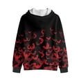 thumbnail image 5 of Uorisanigo Red Bat Boys Girls Hoodies Sweatshirt Soft Zipper Hoodies Jacket Spring Autumn Winter Long Sleeve Pullover Tops Fashion Clothes Casual Athletic Tops, 5 of 8