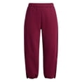 thumbnail image 5 of Athletic Works Women's and Women's Plus Fleece Barrel Leg Pants, Sizes XS-4X, 5 of 5