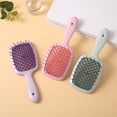 thumbnail image 4 of Peine para desenredar el cabello enredado, peine de masaje ahuecado, peine antiestático, herramientas de peinado de peluquería de salón, 4 of 4