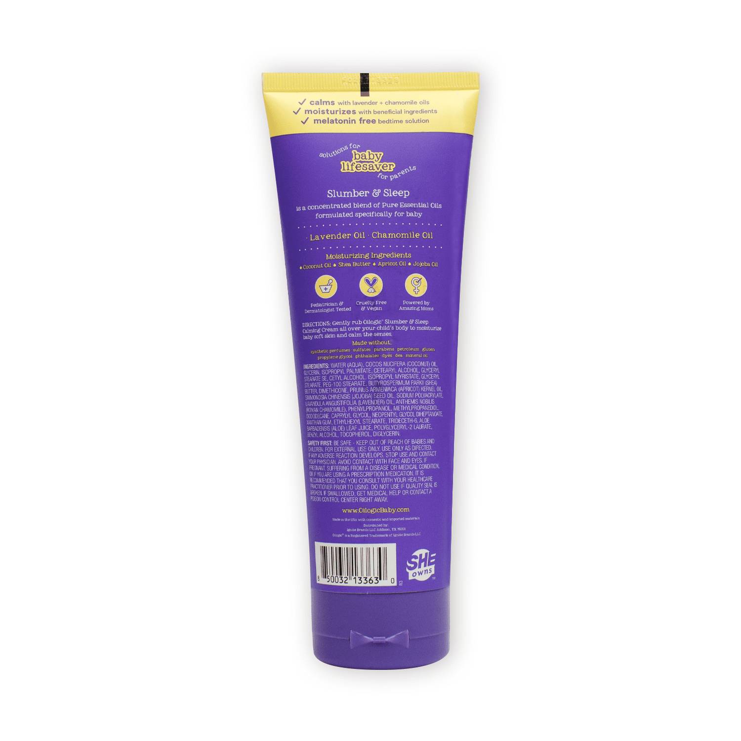 Oilogic Slumber & Sleep Calming Cream with Lavender & Chamomile, 8 fl oz