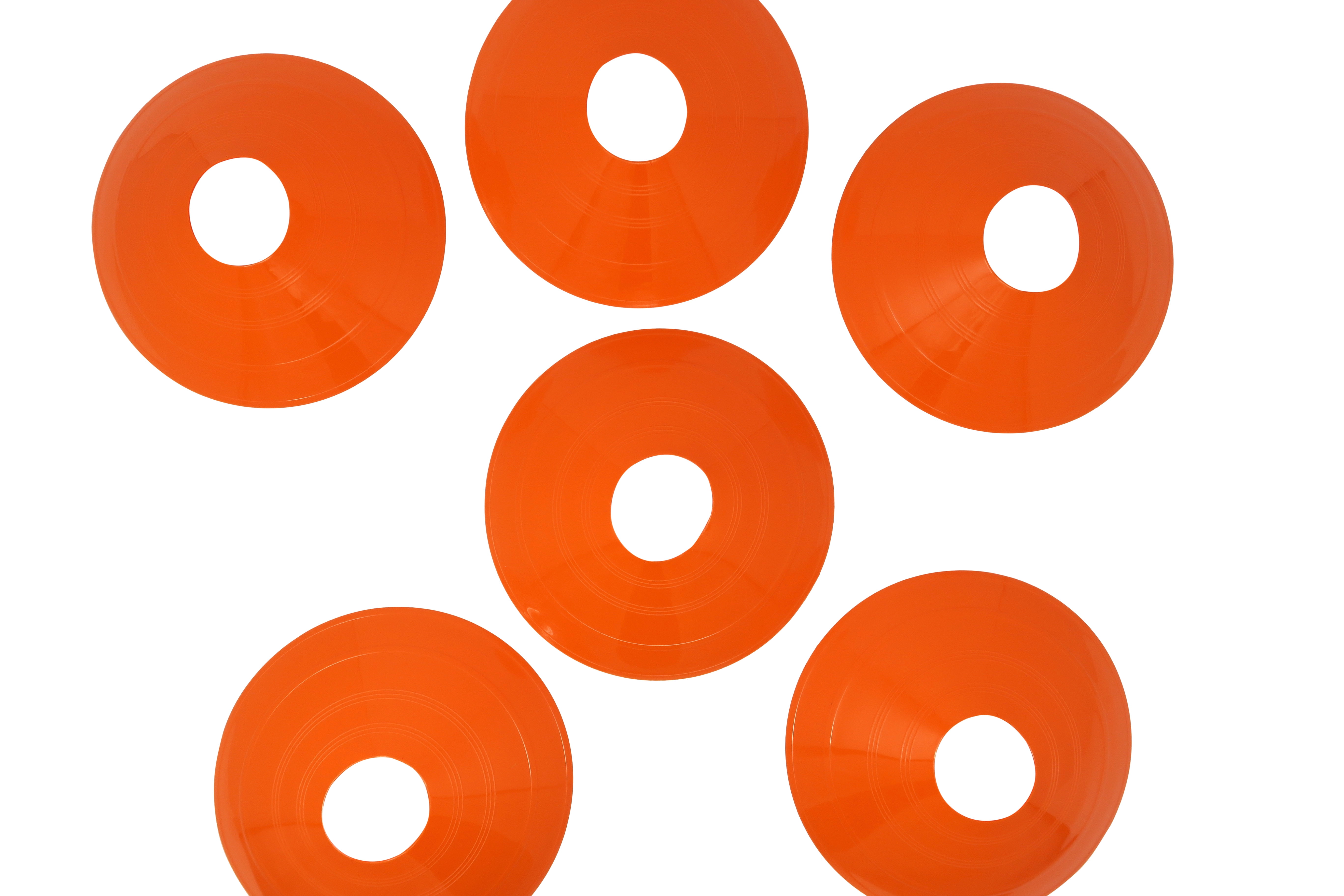 Elite Athletics Durable Plastic Training Cones, Orange, 25 Count with Holder