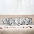 thumbnail image 7 of Ambesonne Hipster Throw Pillow Cover 4 Pack, Cartoon Doodle Space, 18", Black White, 7 of 7