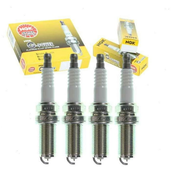 4 pc NGK G-Power Spark Plugs compatible with Hyundai Sonata 2.4L L4 2009-2010
