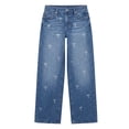 thumbnail image 6 of Celebrity Pink Women's and Women's Plus Stone and Pearl Bow Wide Leg Jeans, Sizes 1-24W, 6 of 7
