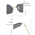 thumbnail image 4 of Gafas de sol rectangulares de estilo punk con lentes de alta definición color amarillo oro Sonducket, 4 of 6