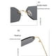 thumbnail image 4 of Gafas de sol rectangulares de estilo punk con lentes de alta definición color amarillo oro Sonducket, 4 of 6