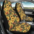 thumbnail image 3 of ZIATUBLE Sunflower Front Auto Seat Cover Stretch Vehicle Seat Protector Car Covers Pack of 2 Car Accessories for Interior Decor Bucket Seats Protector Covers Fit for Cars SUV Truck Sedan, 3 of 7