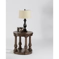 thumbnail image 2 of Progressive Furniture Wynton Wood Round End Table in Cognac Brown, 2 of 2