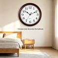 thumbnail image 7 of 12 Inch Wall Clock Battery Operated Silent Non-Ticking Analog Wall Clock Vintage Retro Rustic Style Decorative for Living Room Kitchen Home Office(Bronze), 7 of 7