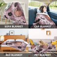 thumbnail image 7 of 60x80 inch Crystal Fleece & Arctic Fleece Blanket Soft Bed Throws for Home or Camping Black Flowers and Spider Web, 7 of 7