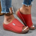 thumbnail image 2 of DXOUPM Sandals for Women Wedge Comfortable Breathable Open Toe Casual Beach Summer Sandals, 2 of 4