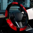 thumbnail image 6 of Cherry 14.5 Inch Printing PVC Leather Auto Accessories Steering Wheel Cover for Car Wheel Covers, 6 of 6