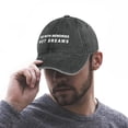 thumbnail image 4 of Die With Memories, Not Dreams Charcoal Hat Adjustable Funny Fashion Unisex Baseball Cap for Men Women, 4 of 7