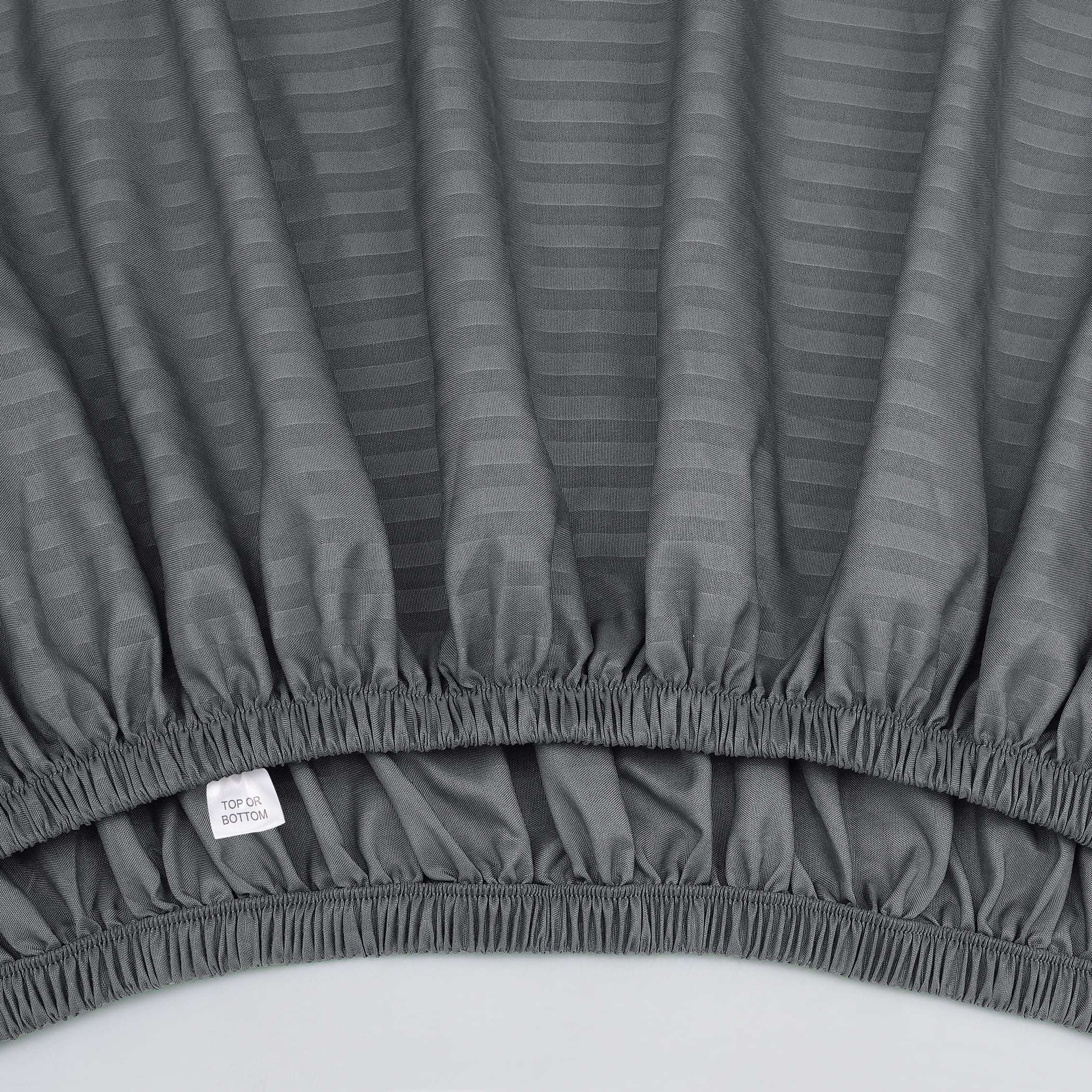 Mainstays Super Soft Brushed Microfiber Bed Sheet Set, Soothing Gray Embossed Stripe, Twin-XL, 3 Piece