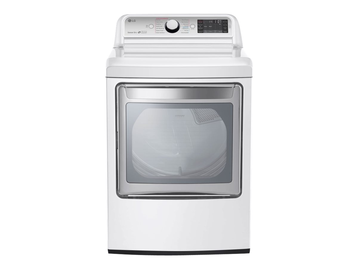 LG DLEX7600WE - Dryer - freestanding - width: 27 in - depth: 29 in - height: 45.5 in - front loading - white
