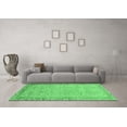 thumbnail image 3 of Ahgly Company Indoor Square Abstract Emerald Green Modern Area Rugs, 6' Square, 3 of 4