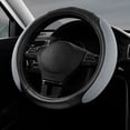 thumbnail image 7 of Skechers Steering Wheel Cover with Memory Foam, Breathable Non-Slip, Universal Fit 14.5"-15" Car Accessories Gray, 7 of 7