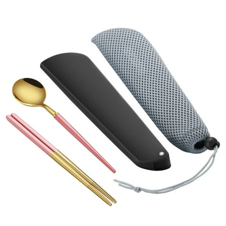 

Portable Utensils Cutlery Set Portable Camp Reusable Stainless Steel Flatware For Outdoor New