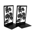 thumbnail image 5 of colcolo Ginkgo Ends Bookshelf Decor Book Stopper for Office Bedroom School Black, 5 of 8