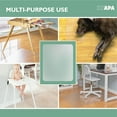 thumbnail image 6 of Ilyapa Office Chair Mat for Hard Floors 2 Pack 30" x 48" Heavy Duty Clear, PVC Chair Mat for Hardwood and Tile Floors, Home or Office Protection, 6 of 6