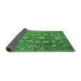 thumbnail image 2 of Ahgly Company Indoor Round Oriental Emerald Green Industrial Area Rugs, 3' Round, 2 of 4