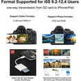 thumbnail image 3 of Lightning To Sd Card Camera Reader Adapter For Iphone Ipad Camera Trail Game Camera Card Viewer Reader For Iphone Mini,no App Needed-plug And Pl, 3 of 4