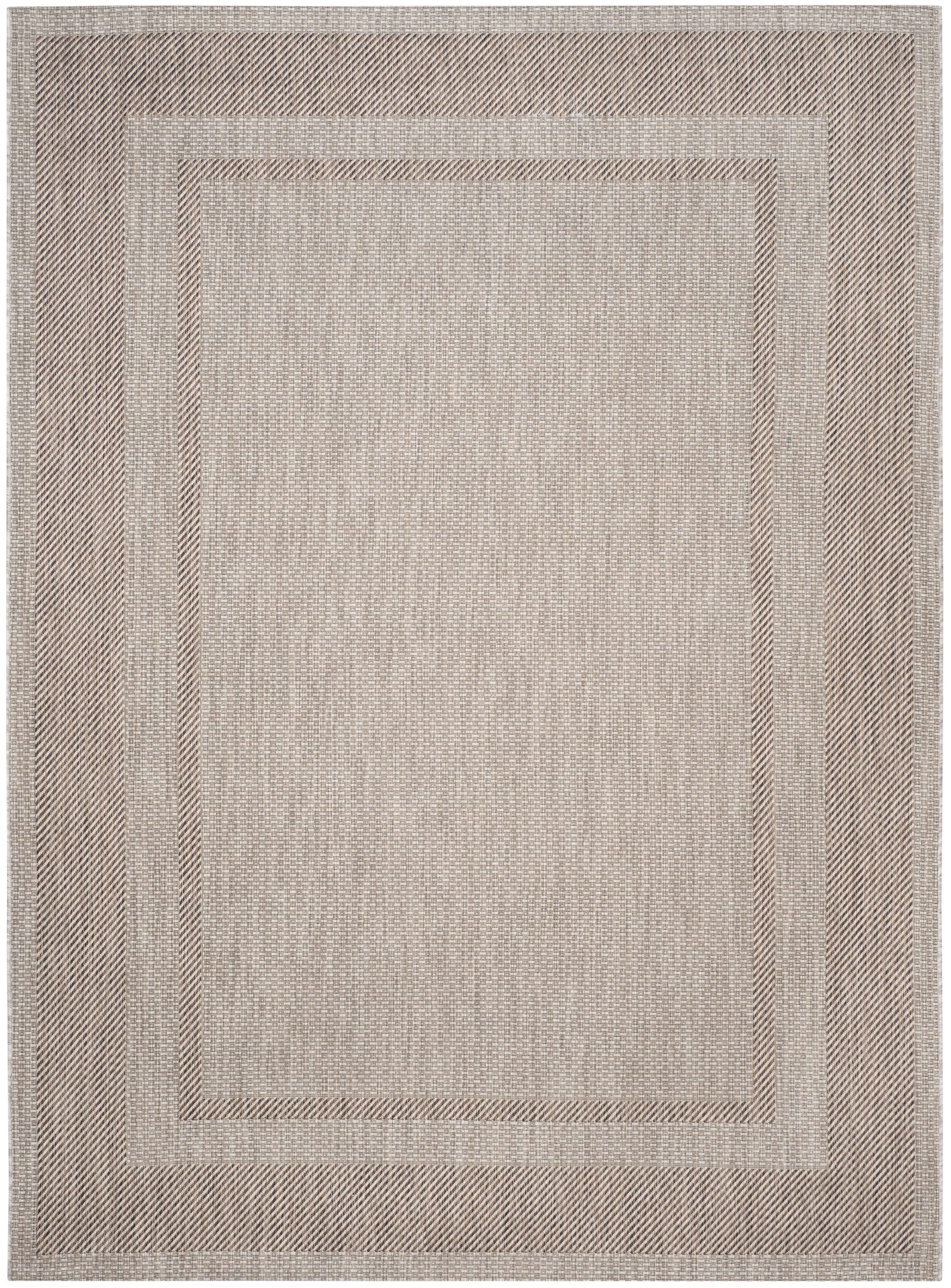 Safavieh Courtyard Agnes Bordered Indoor/Outdoor Area Rug, Beige/Brown, 8' x 10'