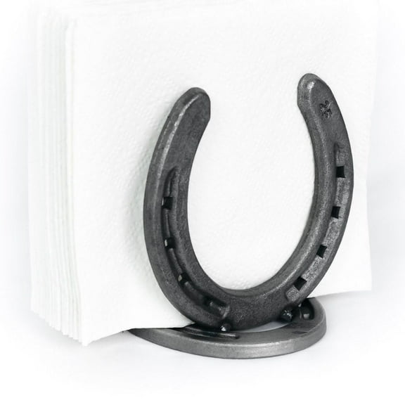 Rustic Horseshoe Napkin Holder